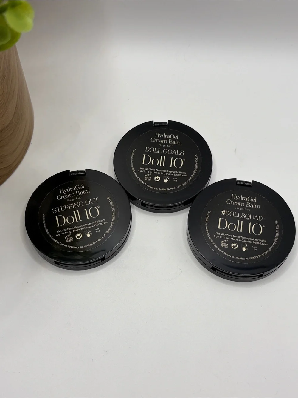 Doll 10 HydraGel Cream Balm 3-Pack Compacts